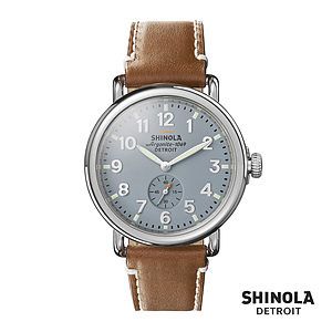 Shinola® Runwell Watch - Slate Blue/Tan