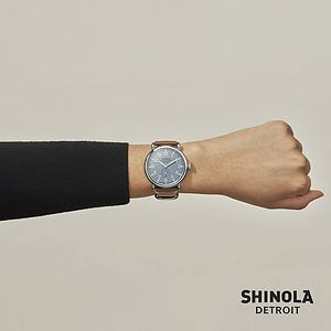 Shinola® Runwell Watch - Slate Blue/Tan