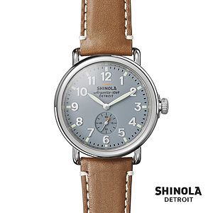 Shinola® Runwell Watch - Slate Blue/Tan
