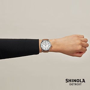 Shinola® Runwell Watch - White/Tan