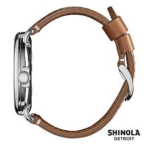 Shinola® Runwell Watch - White/Tan