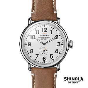 Shinola® Runwell Watch - White/Tan