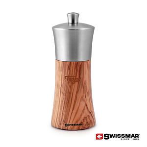 Swissmar® Torre Olive Wood Mill - Stainless Steel