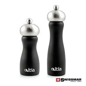 Swissmar® Belle Black Matte Wood Mill - Stainless Steel