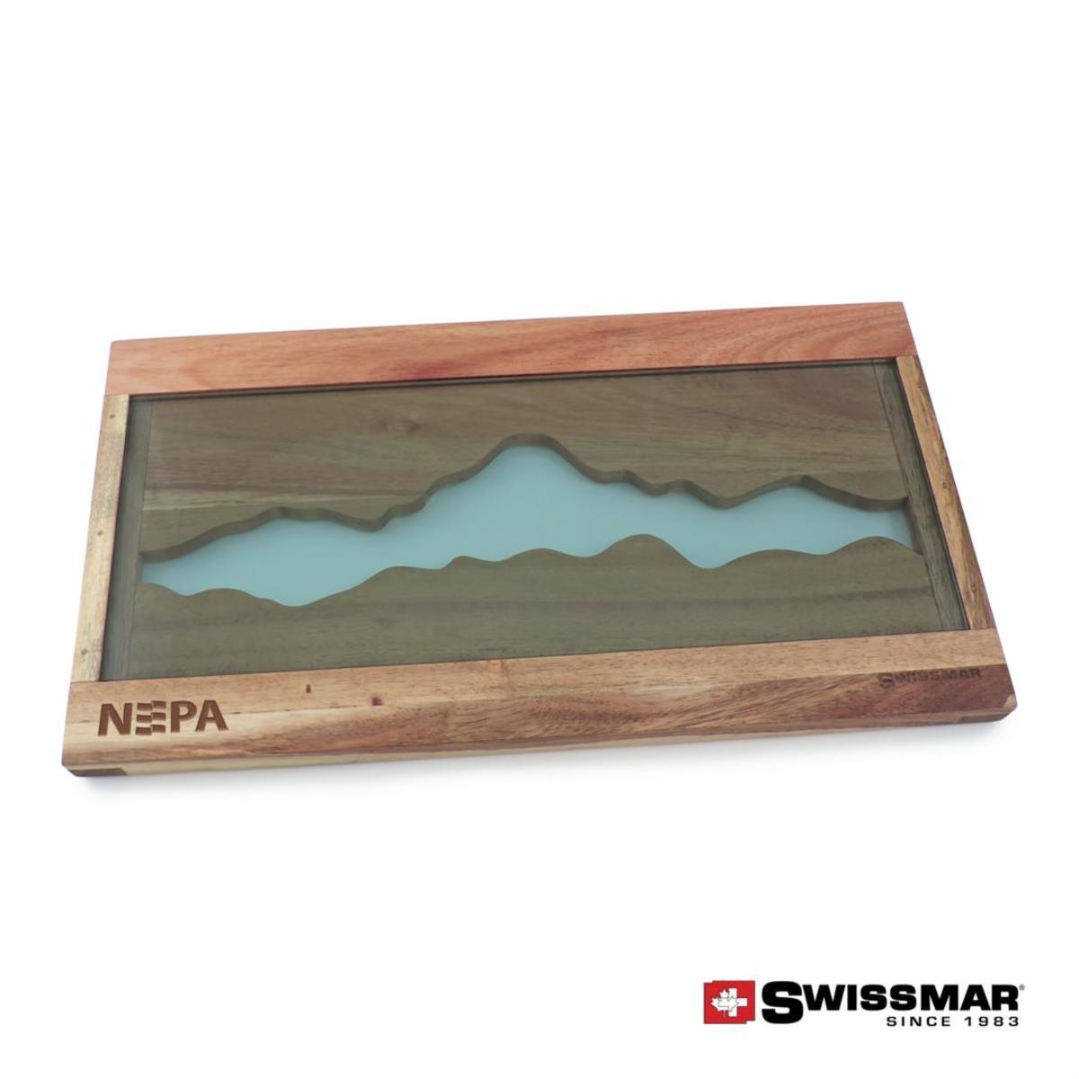 Swissmar® acacia & glass serving board Inkmule