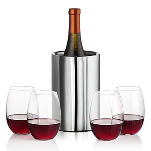 Jacobs Wine Cooler & Carlita Stemless Wine
