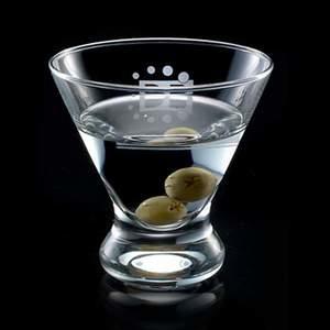 Brisbane Stemless Martini - Deep Etch