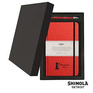 Shinola HardCover JournalClicker Pen Gift Set - (M)