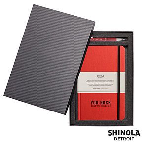 Shinola HardCover JournalClicker Pen Gift Set - (M)