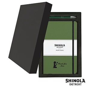 Shinola HardCover JournalClicker Pen Gift Set - (M)