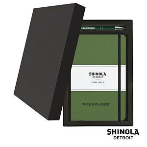 Shinola HardCover JournalClicker Pen Gift Set - (M)
