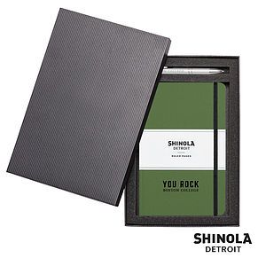 Shinola HardCover JournalClicker Pen Gift Set - (M)