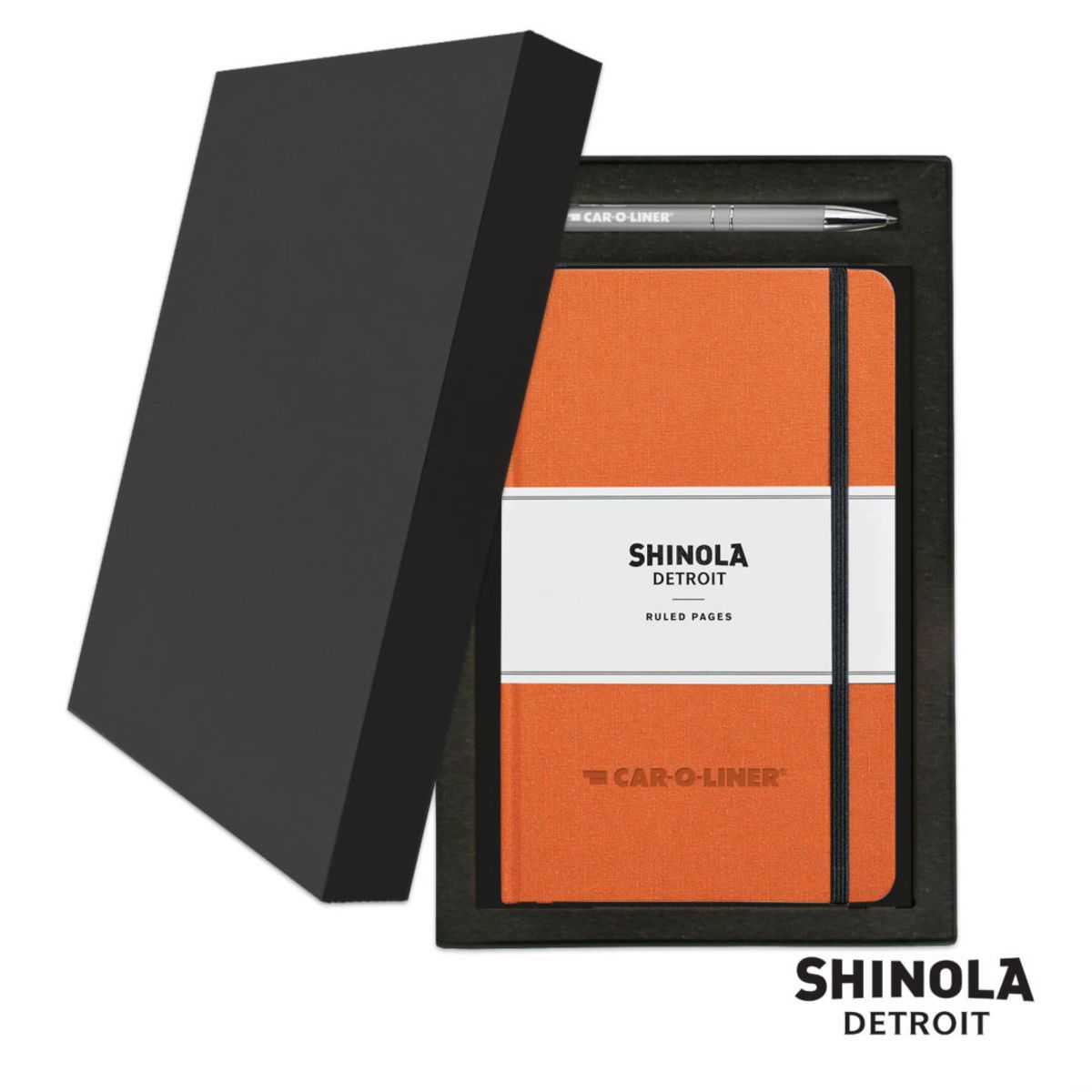 Shinola HardCover JournalClicker Pen Gift Set - (M)