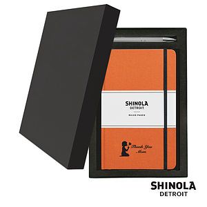 Shinola HardCover JournalClicker Pen Gift Set - (M)