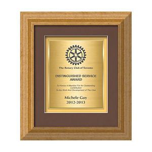 Terrene Certificate TexEtch - Antique Gold