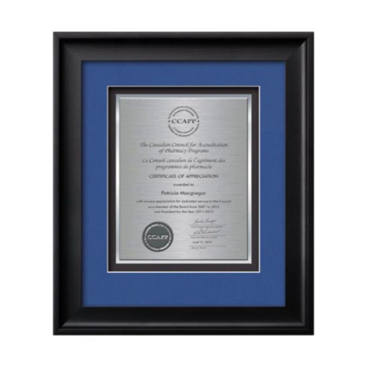 Yorktech Certificate TexEtch - Black