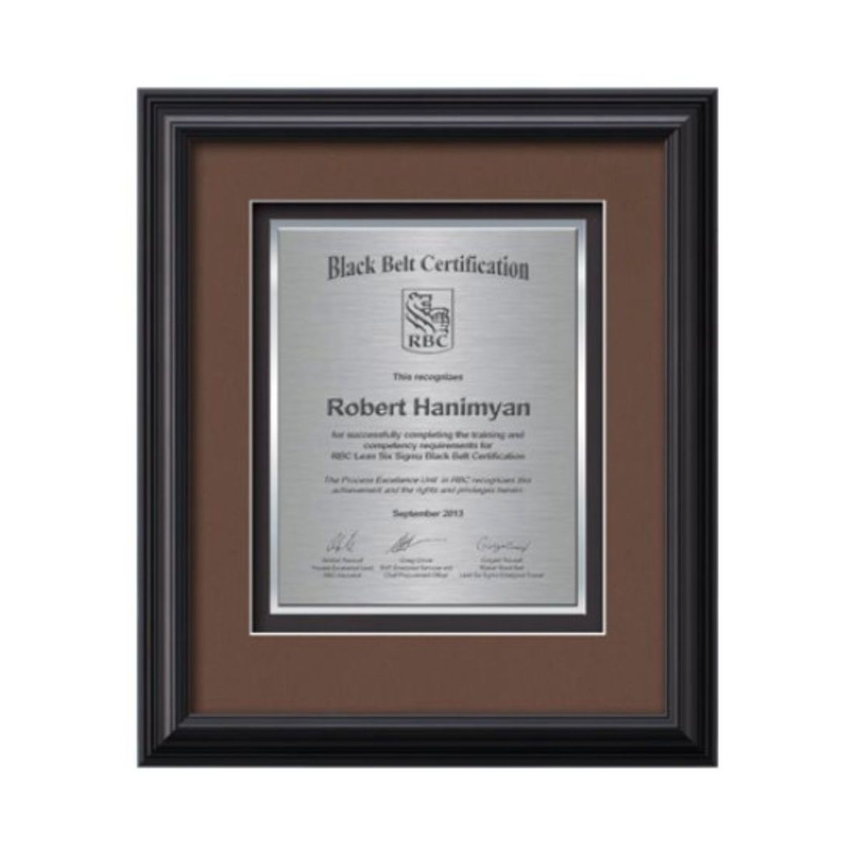 Monarch Certificate TexEtch - Black