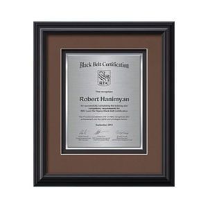 Monarch Certificate TexEtch - Black