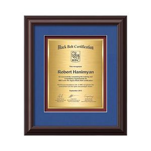 Monarch Certificate TexEtch - Mahogany