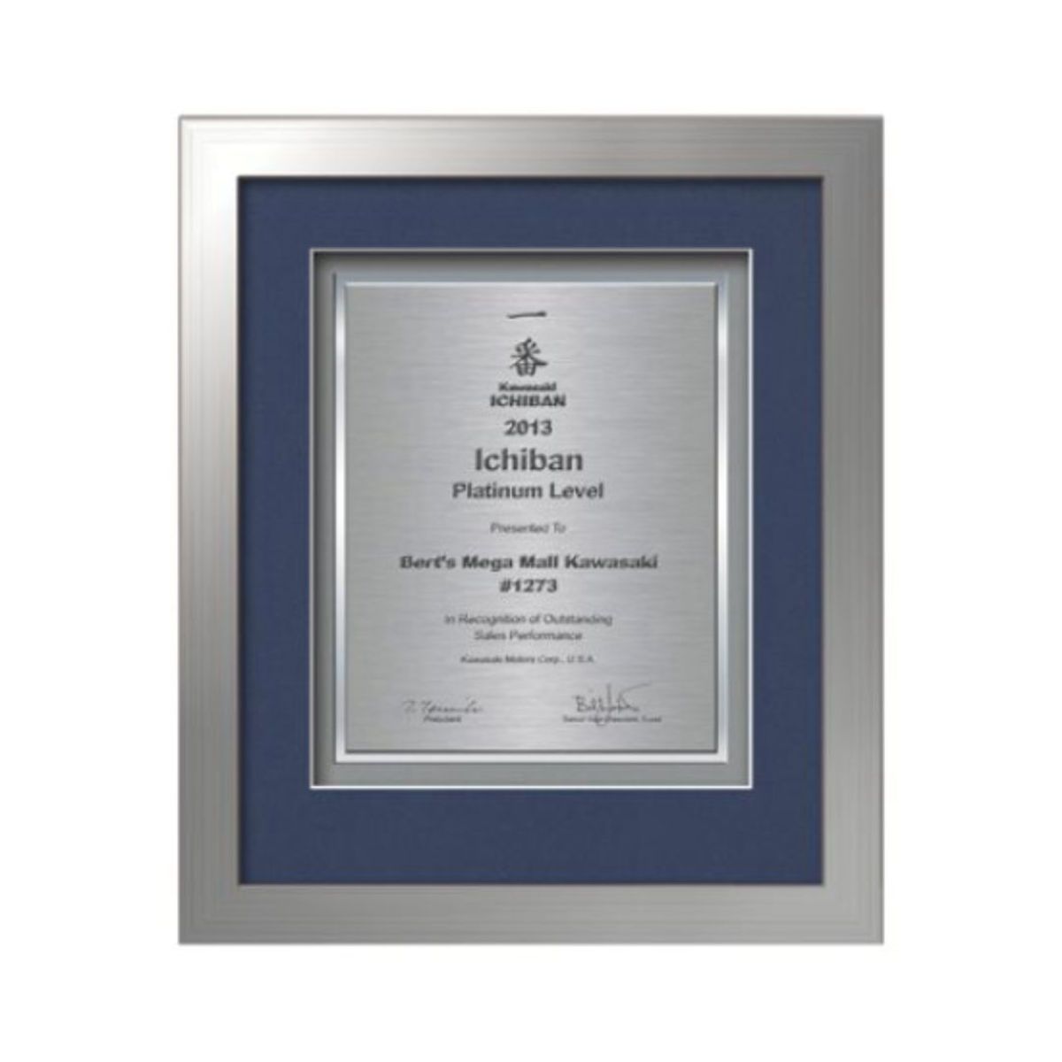 Eldridge Certificate TexEtch - Silver