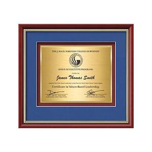 Baron Certificate TexEtch - Mahogany/Gold