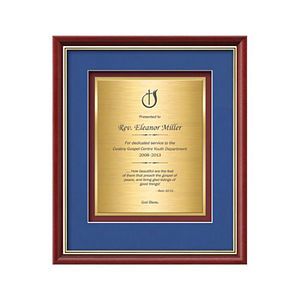 Baron Certificate TexEtch - Mahogany/Gold