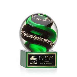 Zodiac Award on Hancock Base - Green