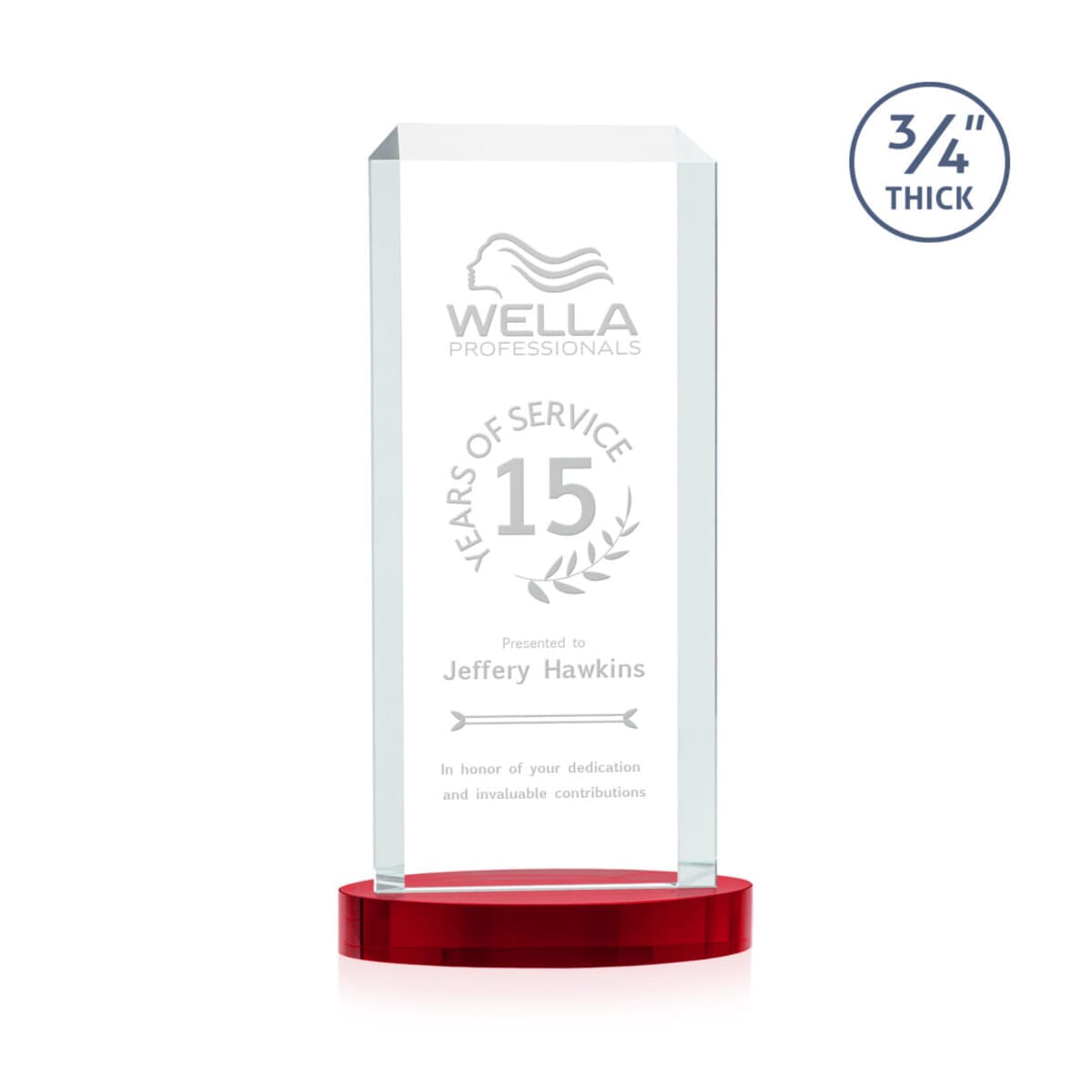 Dalton Award on Alberton Base - Red