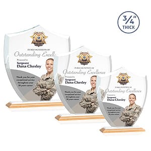 Scudo Shield VividPrint Award - BambooWhite