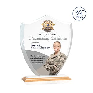 Scudo Shield VividPrint Award - BambooWhite