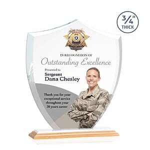 Scudo Shield VividPrint Award - BambooWhite