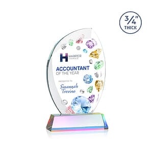 Wichita VividPrint™ Award on Newhaven Base - Prismatic