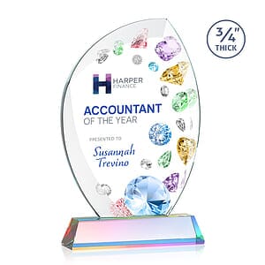 Wichita VividPrint™ Award on Newhaven Base - Prismatic