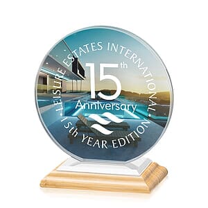 Victoria VividPrint™ Award - Bamboo/White