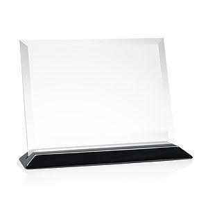 Embassy VividPrint™ Award - Starfire/Black (Horiz)