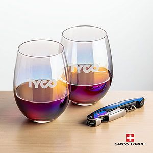 Swiss Force® Opener & Miami Stemless Wine