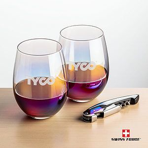 Swiss Force® Opener & Miami Stemless Wine