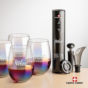 Swiss Force® Opener Set & Miami Stemless Wine