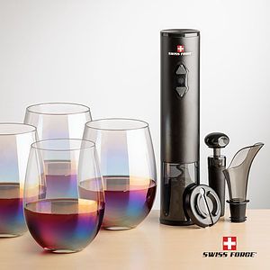 Swiss Force® Opener Set & Miami Stemless Wine
