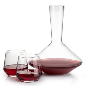 Tucson Carafe & Stemless Wine Set