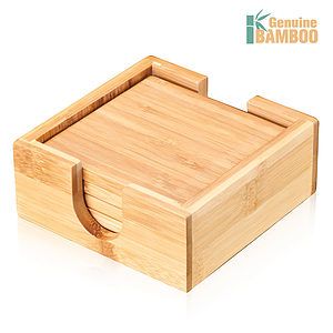 Fairfax Bamboo  VividPrint™ Coasters Set - Set of 4