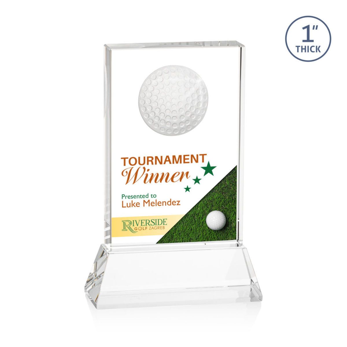 Pennington Golf VividPrint™ Award on Base - Clear