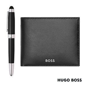 Hugo Boss® Rollerball Pen & Wallet Set