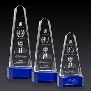Geneva 3D Award on Base - Blue