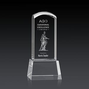 Silkwood 3D Award on Base - Clear