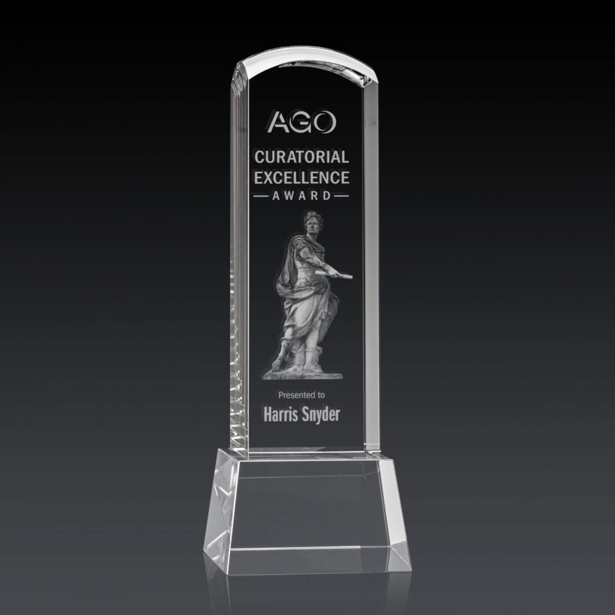 Silkwood 3D Award on Base - Clear