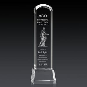 Silkwood 3D Award on Base - Clear