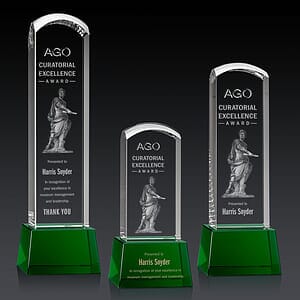 Silkwood 3D Award on Base - Green