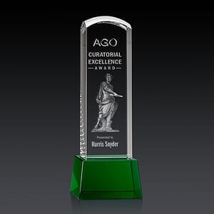 Silkwood 3D Award on Base - Green