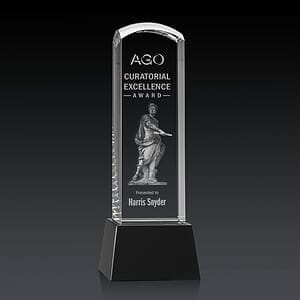 Silkwood 3D Award on Base - Black